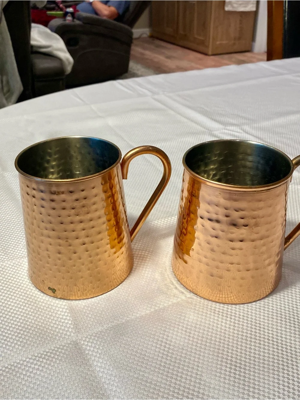 Threshold Hammered Copper-Color Moscow Mule Mugs (Set of 2)